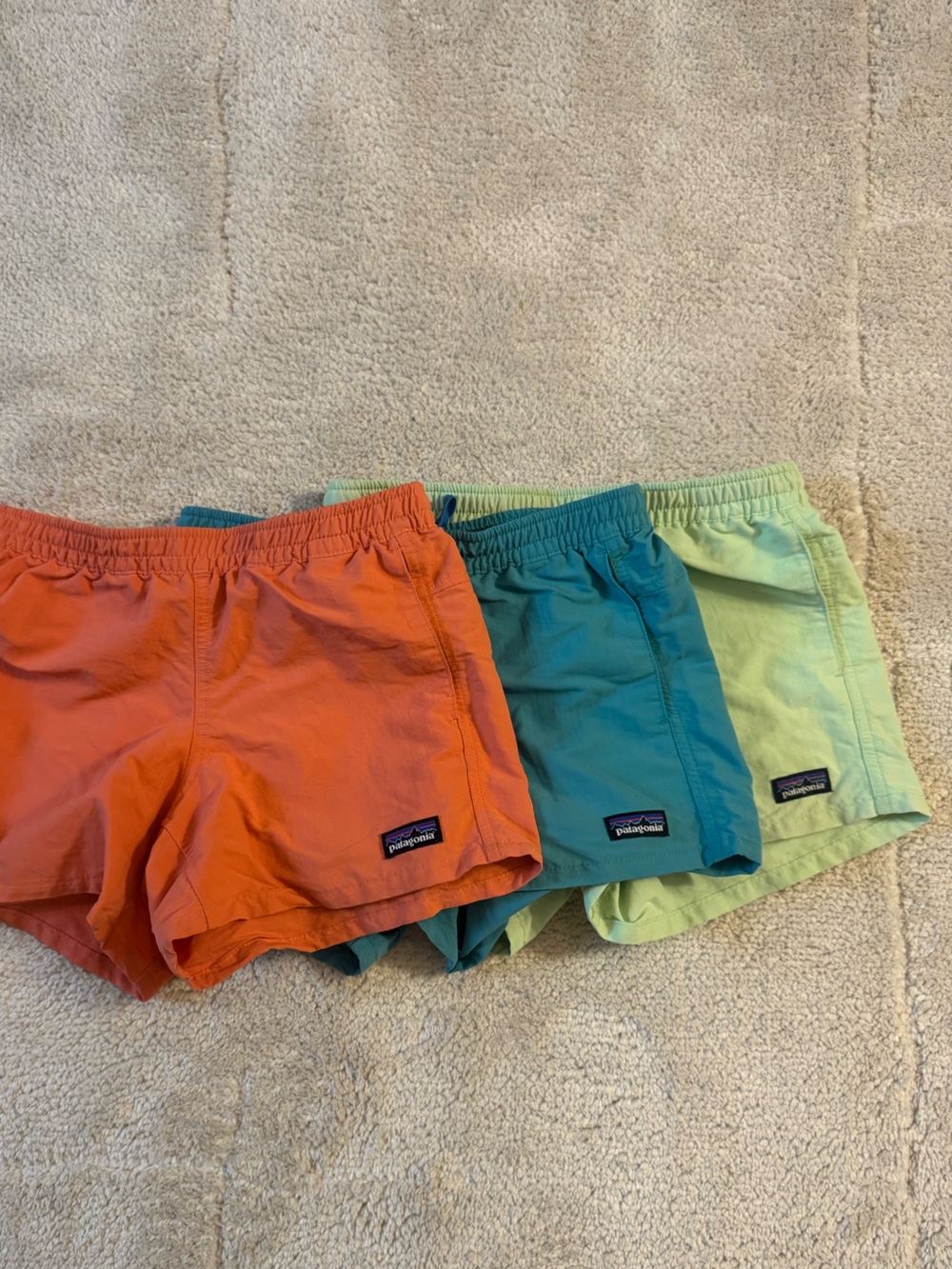 (3pr set) Patagonia Girls “Baggies” shorts